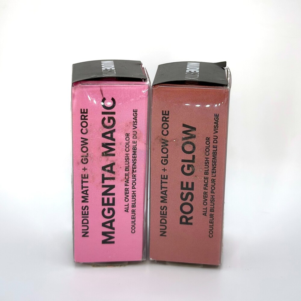 NudeStix Nudies Blush BUNDLE OF 2 Magenta Magic + Rose Glow 6g/0.21 oz Brand New